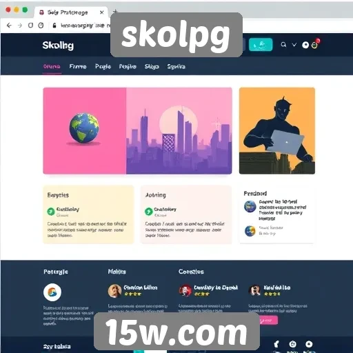 Análise da interface de usuário do site Skolpg